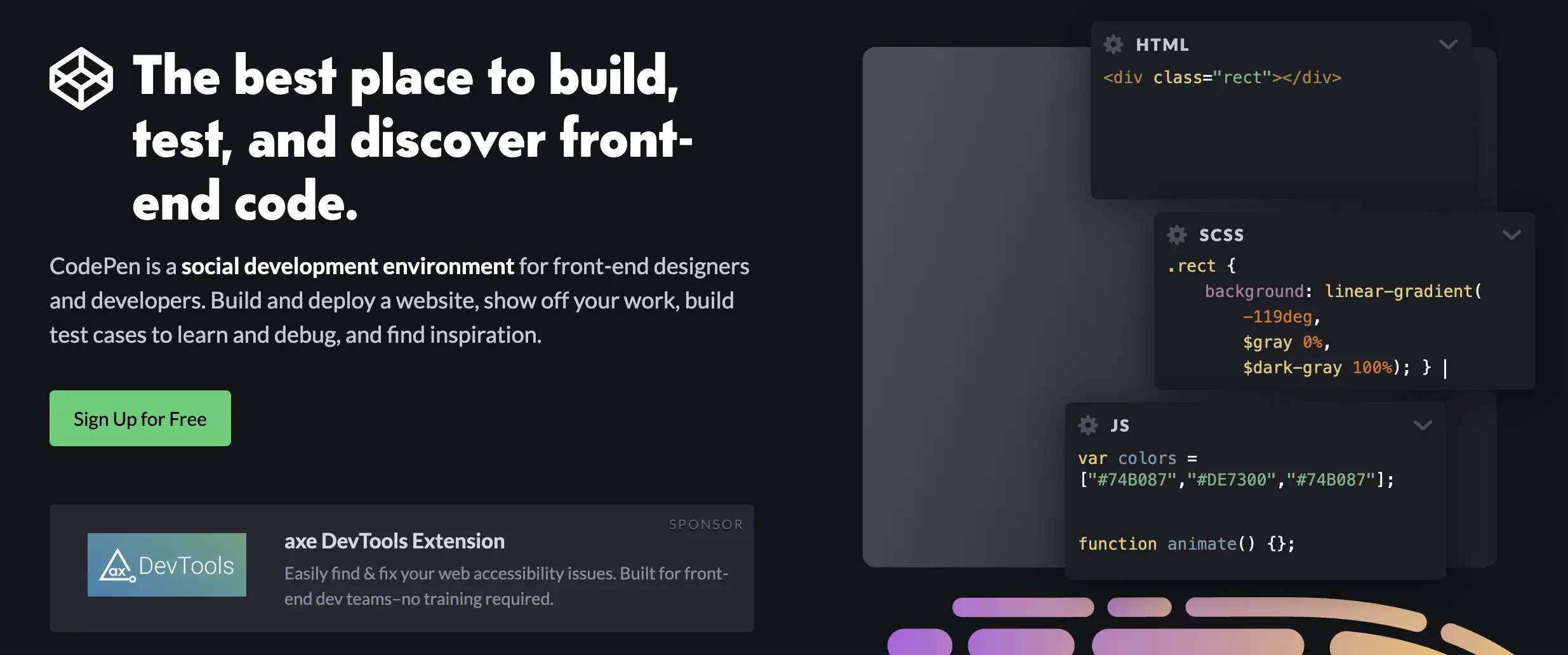 captured display about codepen